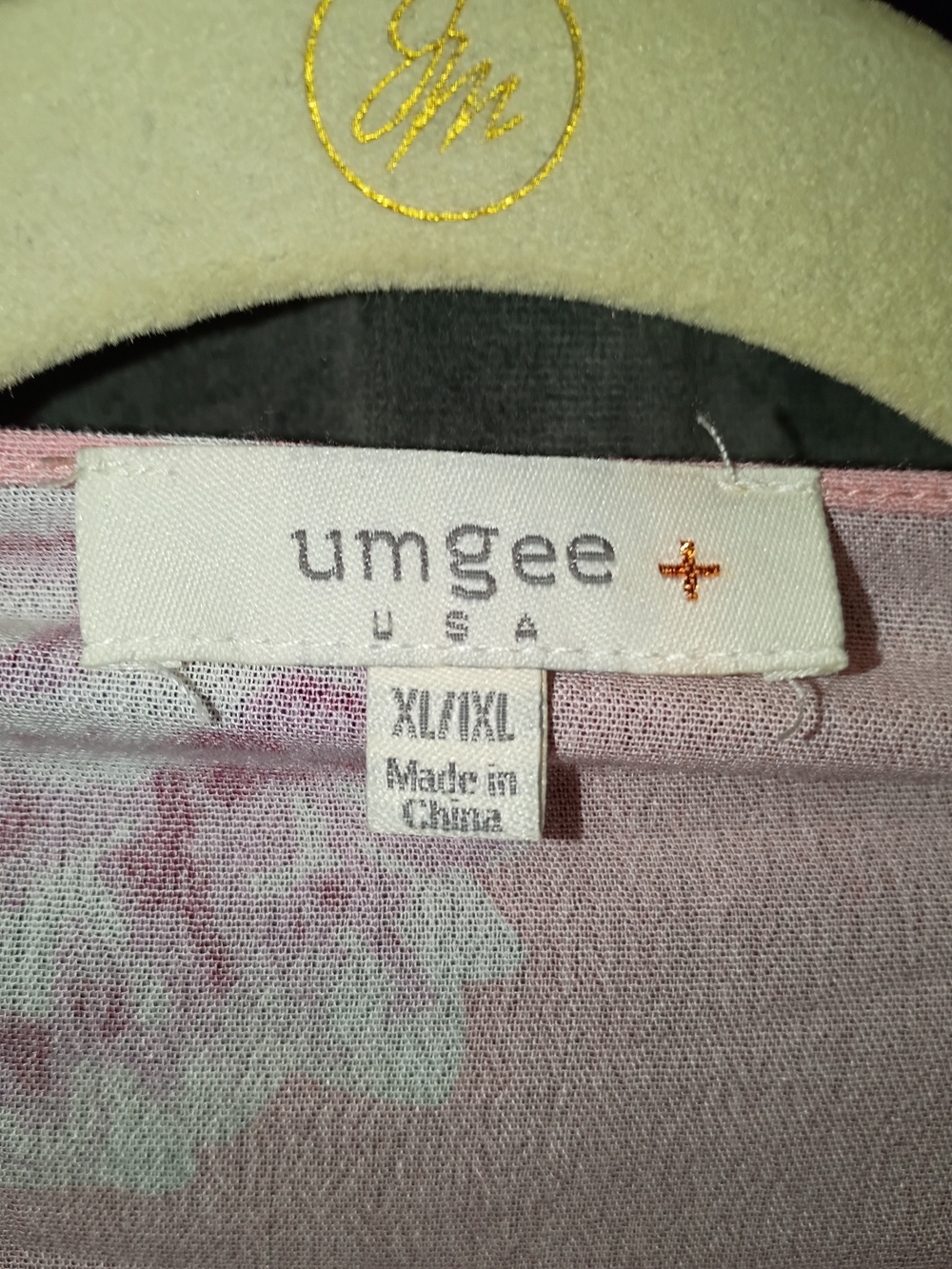 Umgee Pink Floral Fringe Boho Kimono Size XL/1X - Picture 4 of 9